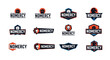 © Formasi - Collection of twelve distinct Nomercy logo designs.