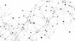 © Rifki - Abstract network of interconnected nodes and lines on a white background, representing data or connections.