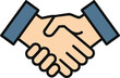 © nakula - Two businesspeople shake hands in a gesture of agreement or partnership.