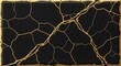 © MDFARID - Black ceramic with gold cracks background texture background wallpaper poster banner download 2026 2027