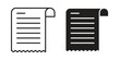 © Pop - Bill icons vector silhouette set. thin line icon pack.