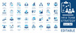 © Iconify - HR Strategy and Employee Management solid icon set. Featuring talent acquisition, remote team, HR automation, and data driven HR. Vector icons for corporate recruitment projects.