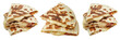 © Samina - Stacks of folded quesadillas on plates food meal dish isolated on a transparent background