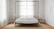 © 507 - Modern Canopy Bed in a Bright Airy Bedroom with Natural Light.