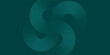 © Rizki - Green abstract background with glowing circles. Swirl circular lines pattern. Geometric spiral. Twirl element. Modern graphic design. Futuristic technology concept. Vector illustration
