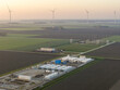© AmazingAerialAgency - Aerial view of battery energy storage system supporting wind energy grid netherlands