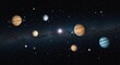 © Rio - 遥か彼方の深遠な宇宙空間に静かに漂う環を持つ惑星と輝く星々 銀河の神秘的な光が幻想的に照らし出す壮大な宇宙の絶景. AI Generated