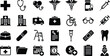 © anowara - Medical healthcare icons set. medicine, hospital, emergency, and health symbols vector collection, first aid
