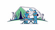 © Hermanto - Medical professionals treat patient in a field tent with medical equipment