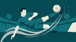 © Hexaview - Stylized illustration of a soccer player performing an acrobatic overhead kick in a stadium