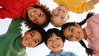 © 山 柳 - diverse children smiling in circle
