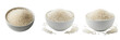 © SmartBee - Vietnamese fragrant rice Oryza sativa gạo thơm aromatic rice Vietnam long grain raw uncooked зерна ориз isolated on white background studio shot