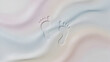 © Aki - Human footprints on soft wavy surface with pastel rainbow colors
