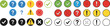 © MD BALAYET - A comprehensive collection of diverse colorful circular icons for user interface design systems