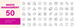 © Dear Lala - Waste management icon set. Editable line icons. Vector illustration.