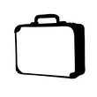 © Md - Simple black and white cartoon illustration of a business briefcase suitcase