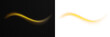 © Даниил Москаленко - PNG golden spark dust overlay on transparent background. Soft yellow light wave with bright line flow and gold particles. Twisting gold twirl and smooth swirl for magical design.