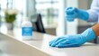 © vlntn - Professional Cleaning at Modern Workspace Reception