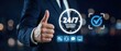 © BIZTECHART - Providing 24/7 technical support to clients in business environment graphic representation professional viewpoint enhancing customer satisfaction
