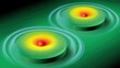 © Ryo - ultrathin. Concentric magnetic field lines of pure light warping space around a laser beam. STEM education sheets, lab safety posters, designed for biotech research communications, used by teachers.