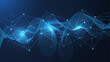 © pro500 - Global network connection website header or banner design. Abstract background with connecting dots and lines. Global business. Social network communication. Internet technology. Vector illustration