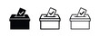© liubomir118809 - Ballot box and vote icon set for elections and democratic process.