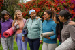 © Sabrina - Happy multi generational women with different body and ethnic having fun after yoga retreat outdoor - Multiracial female circle, community and mindfulness concept