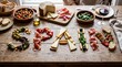 © Anusa - Gastronomic delight culinary exploration in spain food presentation rustic setting artistic arrangement