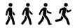 © Firoz Art Studio99 - People Movement Icon Set – Walking, Running, Standing Human Silhouette Vector