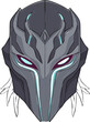 © eleven-eleven - Futuristic Robotic Helmet with Glowing Eyes