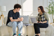 © Valerii Honcharuk - Mental therapy session, young guy talking with female psychologist, in office
