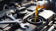 © Hendra - Pouring Fresh Engine Oil into Car Motor during Maintenance Service in Workshop