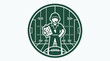 © Wendi - American Football Coach Icon in Circular Frame