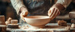 © นิโลบล ชํานาญธรรม - Handmade natural wood bowl creation process showcases craftsmanship and artistry. artisan hands skillfully shape bowl, surrounded by wood shavings