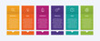 © VectorVista Studio - Business growth arrow – 6 step timeline infographic for brochure. Colorful graphic elements. Can be used for presentations banner, workflow layout, process diagram, flow chart, info graph