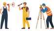 © Adnan - Worker men in different professions with tools and equipment illustration