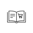 © Intan - Open Book with Shopping Cart Icon for E-commerce and Reading Concepts