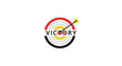 © Farel - Victory target logo with arrow.
