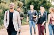 © peopleimages.com - Walking, crowd and business man in city for morning routine, commute and travel to work. Thinking, group and people with confidence, pride and happy for job opportunity, career and growth in town