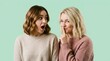© StockCreativeWorks - Woman shares a secret with her surprised friend, a playful moment of gossip and confidences