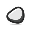 © mat - Minimalist vector icon of a smooth pebble