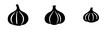 © AI04 - Silhouette of a Garlic Bulb, Detailed
