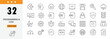 © Precision Icons - Programming and code icons set representing coding, software development, scripts, debugging, algorithms, web development and IT systems . Editable Stroke.