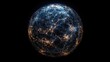 © Niphaphan - Real-time financial trading data network globe
