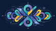 © Babat - Abstract digital illustration with flowing lines, vibrant colors, and geometric shapes