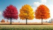 © asrori - Autumn trees colorful landscape