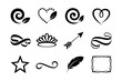 © Unnati - Collection of twelve unique vector symbols and icons.