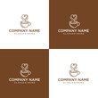 © ikhsan.fk - Brown Coffee Cup Logo Design Template.