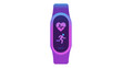 © Shafqat - Modern fitness tracker smartwatch vector icon illustration with heart rate monitor and running activity symbol, featuring a vibrant blue and purple gradient design for health and sports apps.