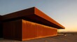 © Bali Adventure Co - Modern Architecture in Desert Landscape at Sunset